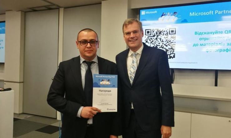 IT-Enterprise отримав нагороду від Microsoft Ukraine за кращий проект з IP Co-Sell рішенням, виконаний для UKRNAFTA